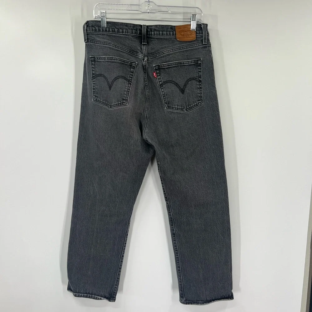 Levi’s Ribcage Straight Button Fly Jeans High Rise - Picture 5 of 8